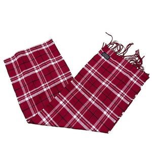 Pendleton red, black, and white scarf   A455